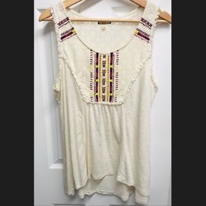 Light tan lace top